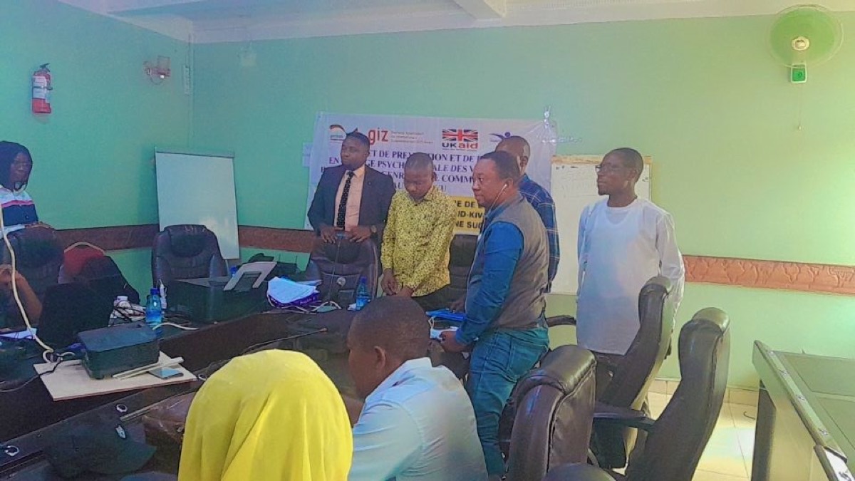 Atelier du projet VBG au Kivu avec la GIZ et UKaid